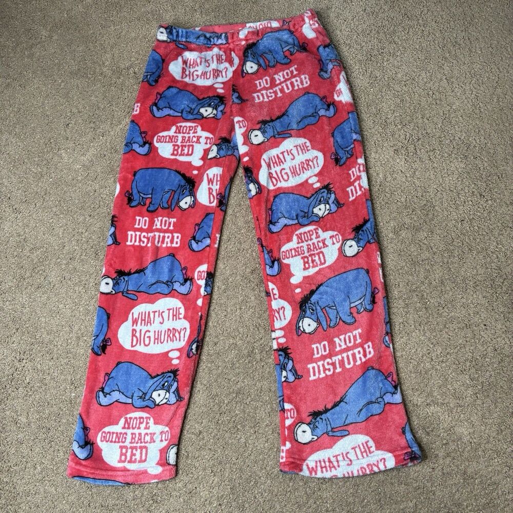 Women's Disney Winnie the Pooh Eeyore Sleepwear Lounge Pants Size M (8-10)